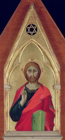 Christ Blessing von Barna da Siena