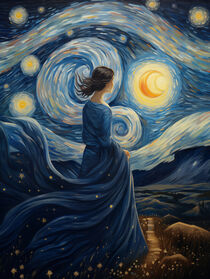The Promise of the Starry Night | Inspiriert von Vincent van Gogh von Frank Daske