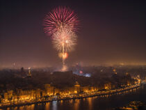 Fireworks over Cairo - Nighttime Magic by Gina Koch