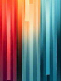 Abstrakte Farbstreifen | Abstract Color Stripes von Frank Daske