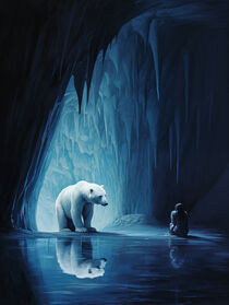 Der Eisbär und das Mädchen | Poster fürs Kinderzimmer von Frank Daske
