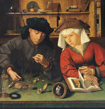 The Money Lender and his Wife by Quentin Massys or Metsys