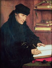 Portrait of Erasmus of Rotterdam  von Quentin Massys or Metsys