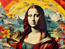 Mona Lisa's zeitloses Lächeln | Pop Art Collage von Frank Daske