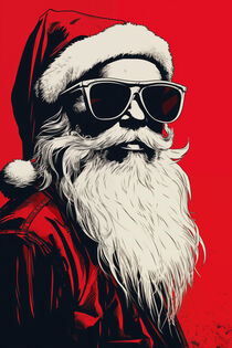 Ho-Ho-Ho | Santa Claus der Weihnachtsmann kommt mit Sonnenbrille by Frank Daske