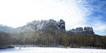 Zauberhafte Winterlandschaft im Elbsandsteingebirge by Holger Spieker