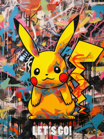 Let's Go Pikatchu | Pokemon Poster in Pop Art by Frank Daske