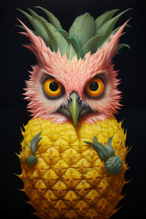 Anni die Ananas-Eule | Anni the  Pineapple Owl  von Frank Daske