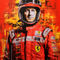 'Michael Schumacher Portrait | Inspiriert von Ferrari' von Frank Daske