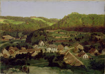 A View of the Village of Tenniken von Arnold Bocklin