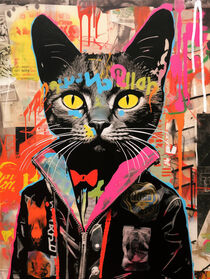 Punk Katze | Punk Cat | Graffiti Pop Art