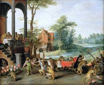 A Satire of the Folly of Tulip Mania  by Jan Brueghel the Elder