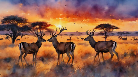 Deers-in-serengeti
