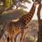 Giraffe-am-baum