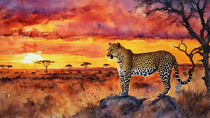 Animals of the Serengeti in art and illustration by Gina Koch