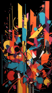 Abstract Modern Art Colorful von lm2kone