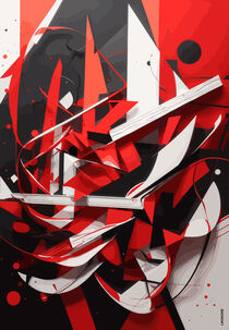 Modern red abstract background von lm2kone