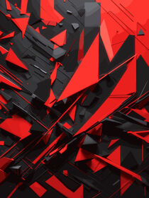 Abstract Red and Black Modern by lm2kone