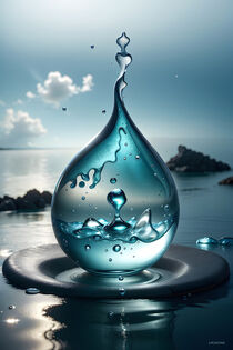 A drop of water in the ocean by lm2kone