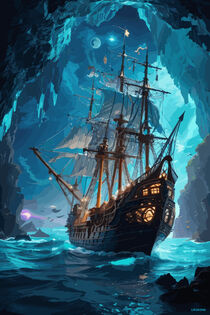 Mysterious Galleon Cave by lm2kone