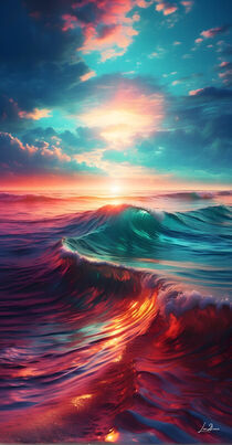 Multicolored fantasy sea by lm2kone