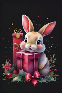 Rabbit and his Christmas presents von lm2kone