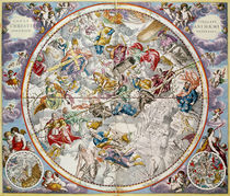 Map of the Christian Constellations as depicted by Julius Schiller von Andreas Cellarius