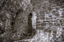 Burgruine Wineck, Eingangstor schwarz-weiss von waldlaeufer