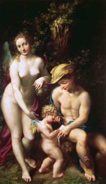 Venus with Mercury and Cupid  by Correggio