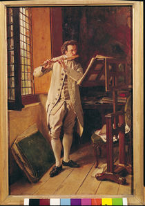 The Flute Player  by Jean-Louis Ernest Meissonier