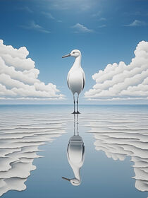 Surrealisitische Möwe | Surrealistic Seagull von Frank Daske
