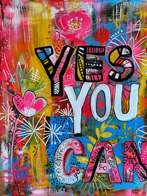 Du Schaffst Es | Yes You Can | Ermutigende Street Art by Frank Daske