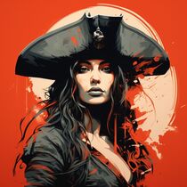PIRATE WOMAN von Poptonicart by Claudia Sauter