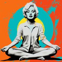 YOGA TEACHER POPART by Poptonicart by Claudia Sauter