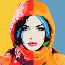 WINTER FASHION WOMAN by Poptonicart by Claudia Sauter
