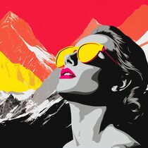 MOUNTAIN THOUGHTS von Poptonicart by Claudia Sauter