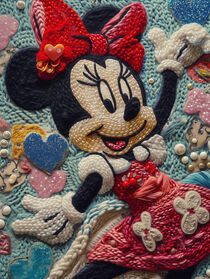 Bestrickende Minnie Mouse | Knitting Minnie Mouse von Frank Daske