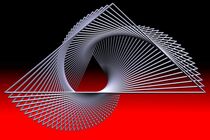 Geometrische Elegance über einer roten Ebene by artforyou
