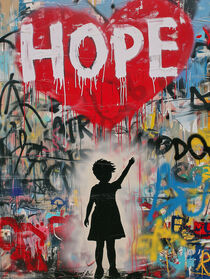 Hoffnung | Hope | Das Banksy Mädchen mit dem roten Luftballon by Frank Daske