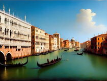 Serenity on the Grand Canal Venice, Italy. von Luigi Petro