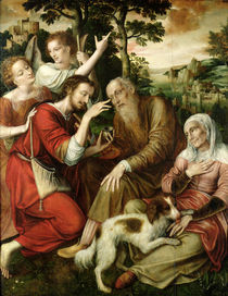 Tobias Curing his Father's Blindness von Jan Massys or Metsys