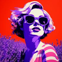 LAVENDER WOMAN by Poptonicart by Claudia Sauter