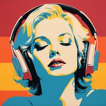 MUSIC GIRL by Poptonicart by Claudia Sauter