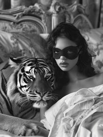 Im Bett mit meinem Tiger | In Bed with my Tiger | SW Model Photo by Frank Daske