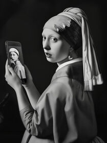 Das Selfie mit dem Perlenohrring | The Selfie with the Pearl Earring | Inspiriert von Vermeer by Frank Daske