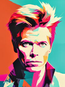 David Bowie Pop Art Poster von Frank Daske