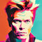 'David Bowie Pop Art Poster' von Frank Daske