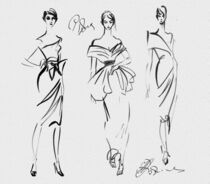 'Fashion Sketch 10' von Natalia Rudsina