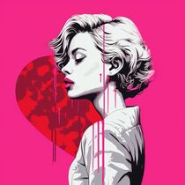 PINK LOVE by Poptonicart by Claudia Sauter