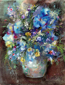 Blue Flowers by Natalia Rudsina